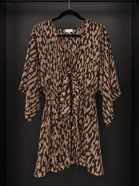 Flawless Black and Tan Women's shorts and Top with tie in front